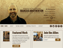 Tablet Screenshot of marcusbrotherton.com